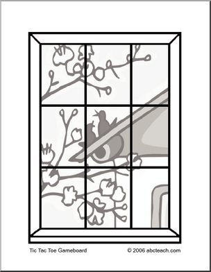 Tic Tac Toe: Spring (b/w)