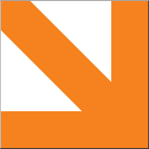 Clip Art: Arrow 05 Orange