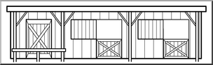 Clip Art: Stable B&W