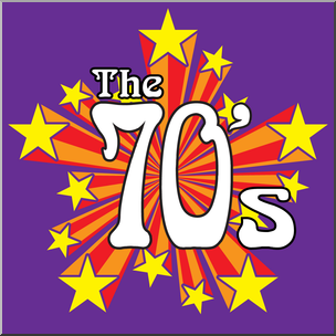 Clip Art: Starburst 02 Color 02 The 70’s