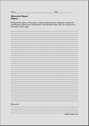 Report Form: Wisconsin