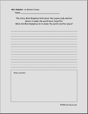 Miss Rumphius (primary/elem) Book