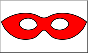 Clip Art: Theater Mask Color 1