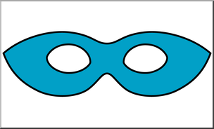 Clip Art: Theater Mask Color 3
