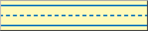 Clip Art: Three Rule Lines 1 Row Color 01