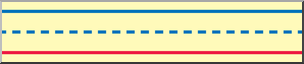 Clip Art: Three Rule Lines 1 Row Color 03