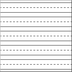 Clip Art: Three Rule Lines 5 Rows B&W 02