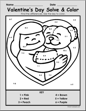 Holiday/Seasonal: Holiday – Valentines Day Solve & Color