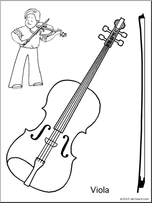 Coloring Page: Viola