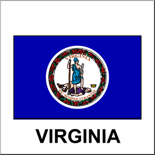 Clip Art: Flags: Virginia Color
